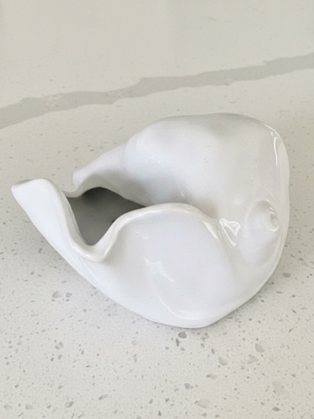 White Ceramic Seashell